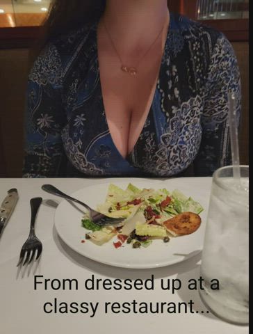A cumslut that can do both. Classy and trashy