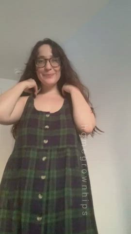 What my thick flannel dress hides