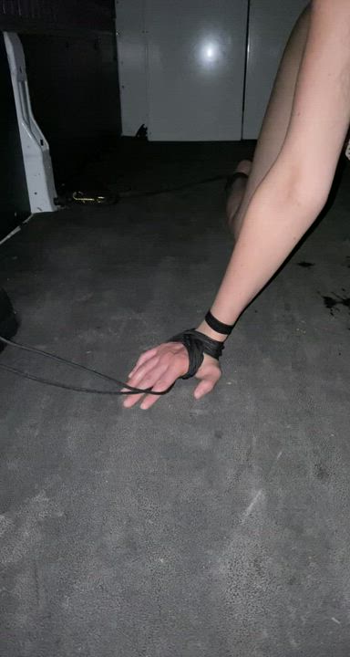 My friend picked me up in this cargovan and then tied me up, ball gagged me, fucked my ass, and then fucked my mouth until he came… this is how it started though [F]