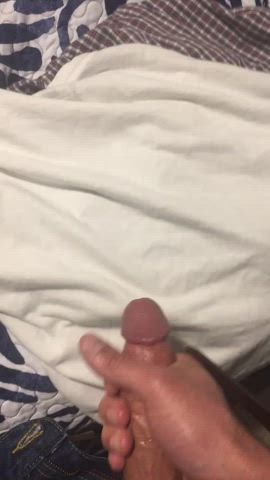 Amateur Cock Cum release after work
