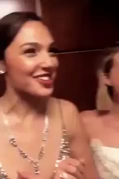 A drunk/horny Gal Gadot and Margot Robbie taking you back up to their hotel room for a threesome