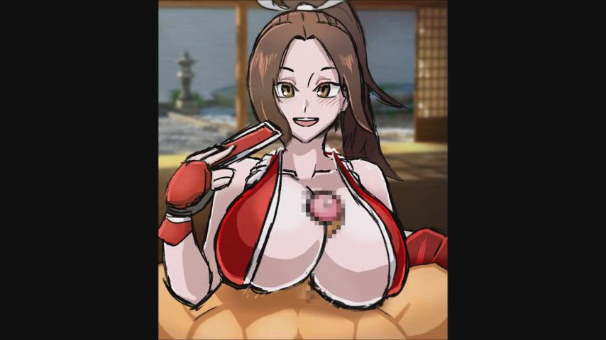 Mai Shiranui - Cum On Tits Titty Fuck (Vkid) [The king of Fighters]