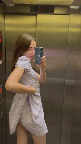 what would u do if u saw me in the elevator like this