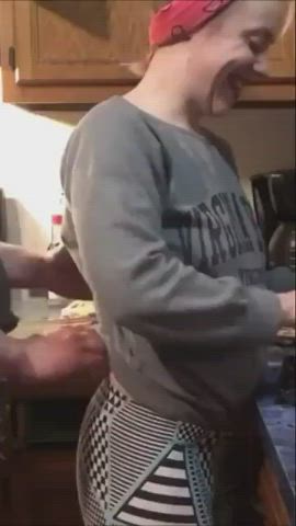 Fucked hard in the kitchen