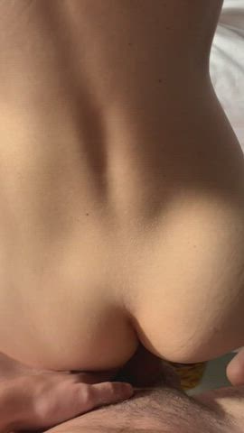 Thick cumshot on my back.