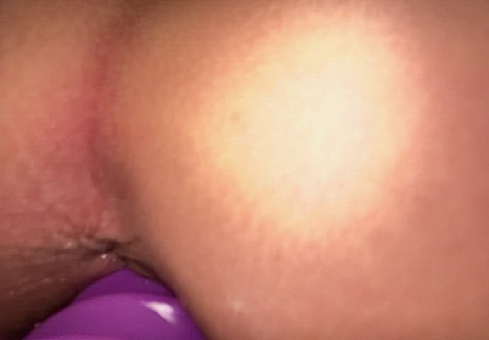 f(23) More closeup views of me riding my ribbed dildo and showing off my cum . Thought you might enjoy this extended clip 😝