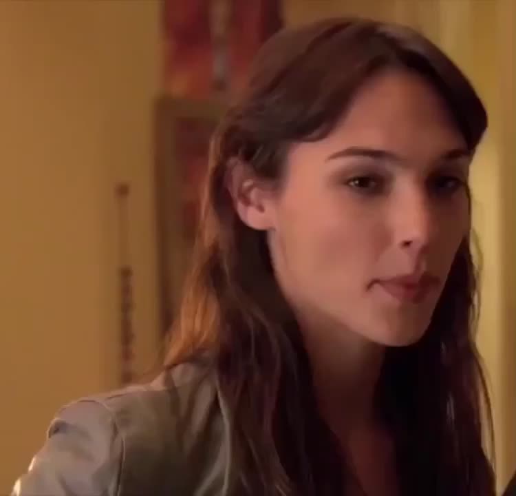 Gal Gadot when she notices the boner in your pants