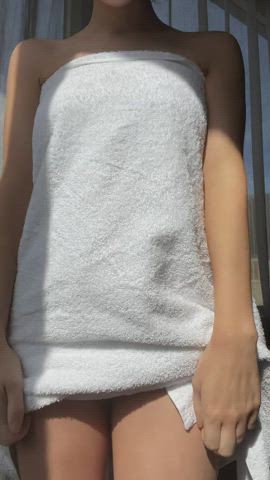 What would you do if my towel dropped in front of you?
