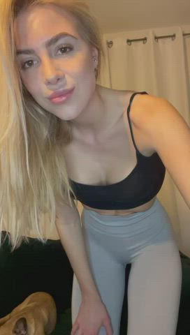 if only one guy would fuck my petite ass through the leggings, i would be the happiest girl