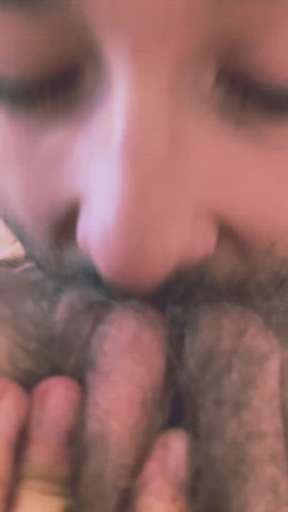 Have you ever licked a hairy pussy like this?