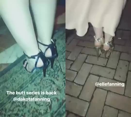 Dakota & Elle Fanning shaking their sexy asses