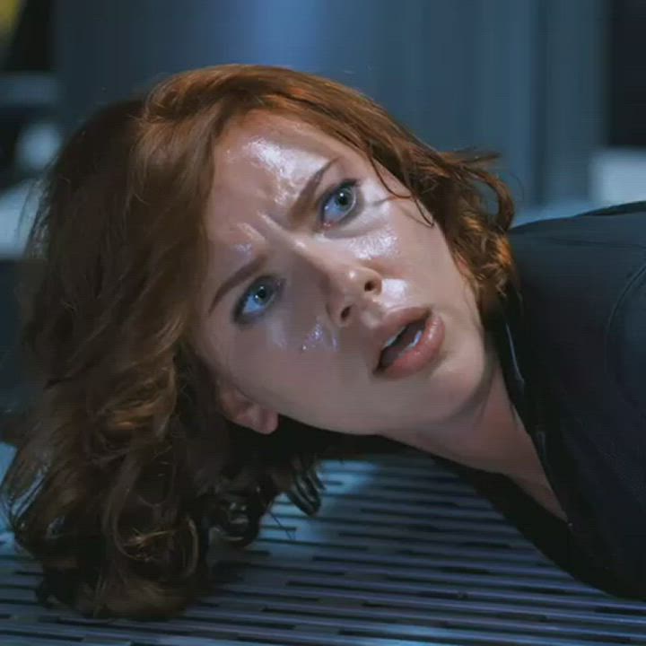 Black Widow (Scarlett Johansson) in anal peril once again