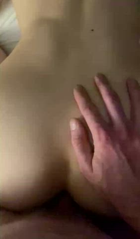She slams her ass on his cock…he obliges with a deep creampie.