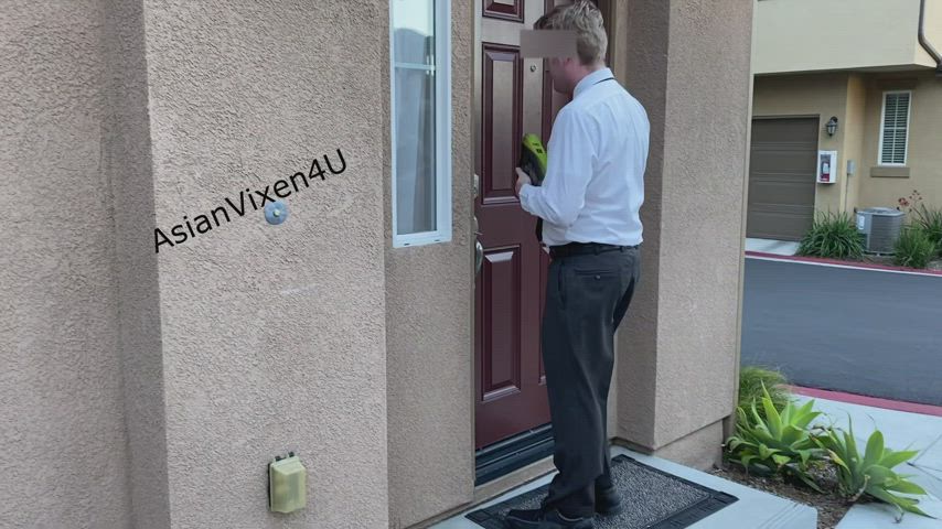 When a Mormon missionary knocks on your door, you convince him to keep his purity by entering the back door first. Then sprinkle holy water on you at the end
